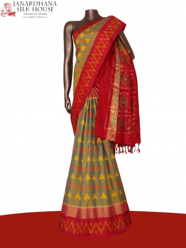 Designer Exclusive Handloom Ikat Soft Silk Saree